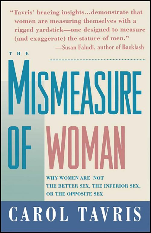 Cover of the book Mismeasure of Woman by Carol Tavris, Touchstone
