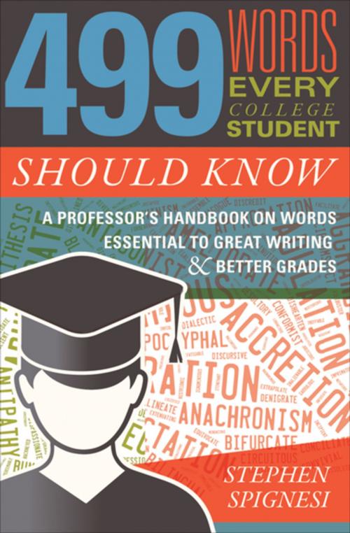 Cover of the book 499 Words Every College Student Should Know by Stephen Spignesi, Skyhorse Publishing
