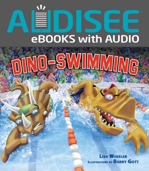 Cover of the book Dino-Swimming by Lisa Wheeler, Lerner Publishing Group