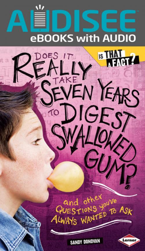 Cover of the book Does It Really Take Seven Years to Digest Swallowed Gum? by Sandy Donovan, Lerner Publishing Group