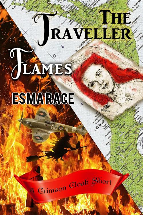 Cover of the book The Traveller, and Flames by Esma Race, Crimson Cloak Publishing