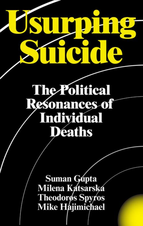 Cover of the book Usurping Suicide by Milena Katsarska, Theodoros A. Spyros, Mike Hajimichael, Professor Suman Gupta, Zed Books