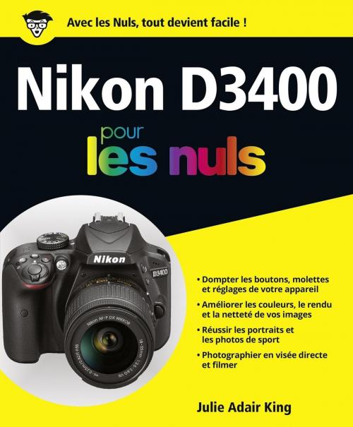 Cover of the book Nikon D3400 pour les Nuls grand format by Julie ADAIR KING, edi8
