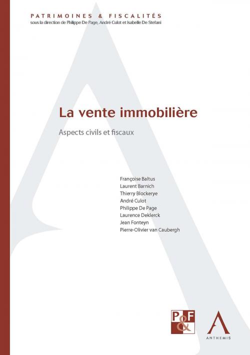 Cover of the book La vente immobilière by Collectif, Anthemis