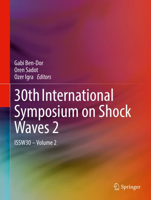 Cover of the book 30th International Symposium on Shock Waves 2 by , Springer International Publishing