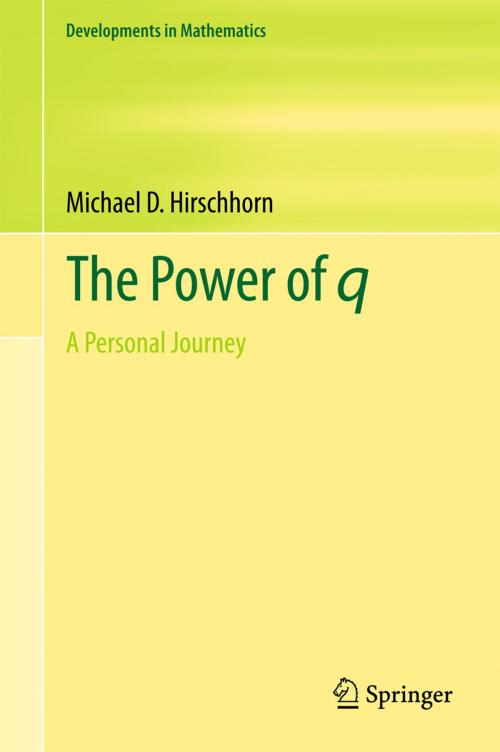 Cover of the book The Power of q by Michael D. Hirschhorn, Springer International Publishing