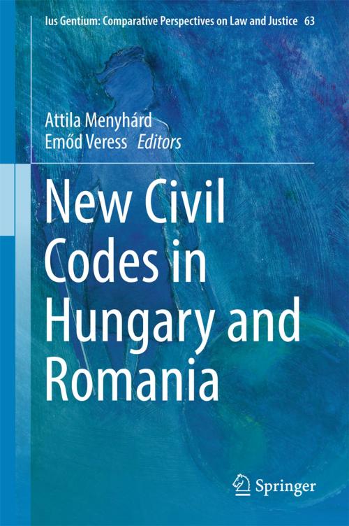 Cover of the book New Civil Codes in Hungary and Romania by , Springer International Publishing