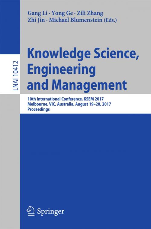 Cover of the book Knowledge Science, Engineering and Management by , Springer International Publishing