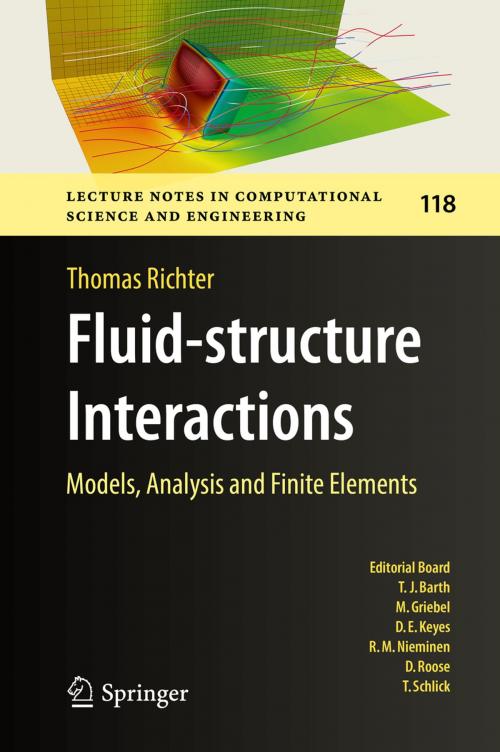 Cover of the book Fluid-structure Interactions by Thomas Richter, Springer International Publishing