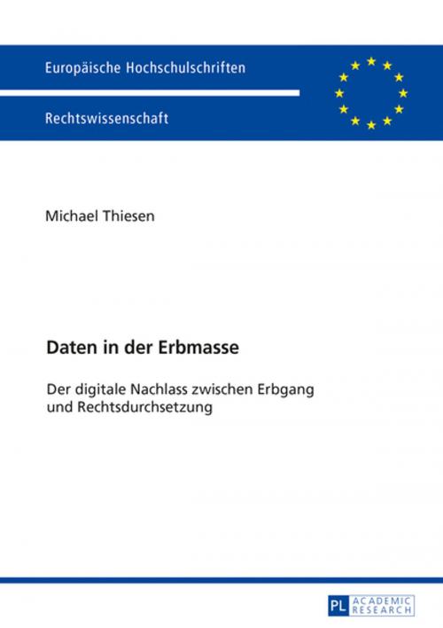 Cover of the book Daten in der Erbmasse by Michael Thiesen, Peter Lang