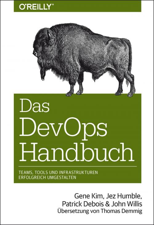Cover of the book Das DevOps-Handbuch by Gene Kim, Jez Humble, Patrick Debois, John Willis, O'Reilly