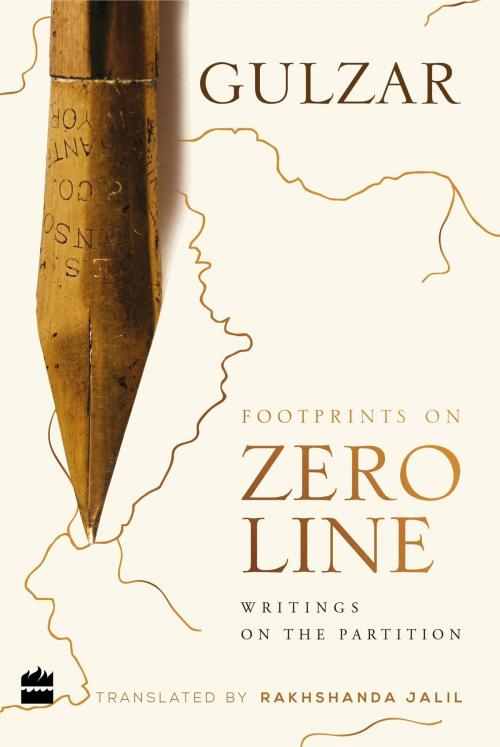 Cover of the book Footprints on Zero Line: Writings on the Partition by Gulzar, HarperCollins Publishers India