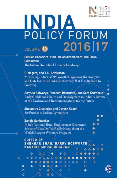 Cover of the book India Policy Forum 2016–17 by , SAGE Publications