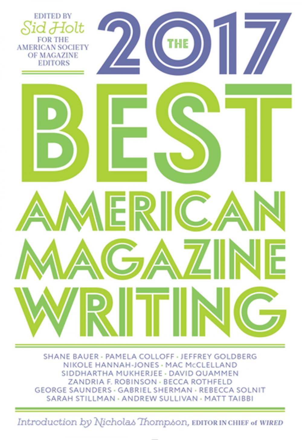 Big bigCover of The Best American Magazine Writing 2017