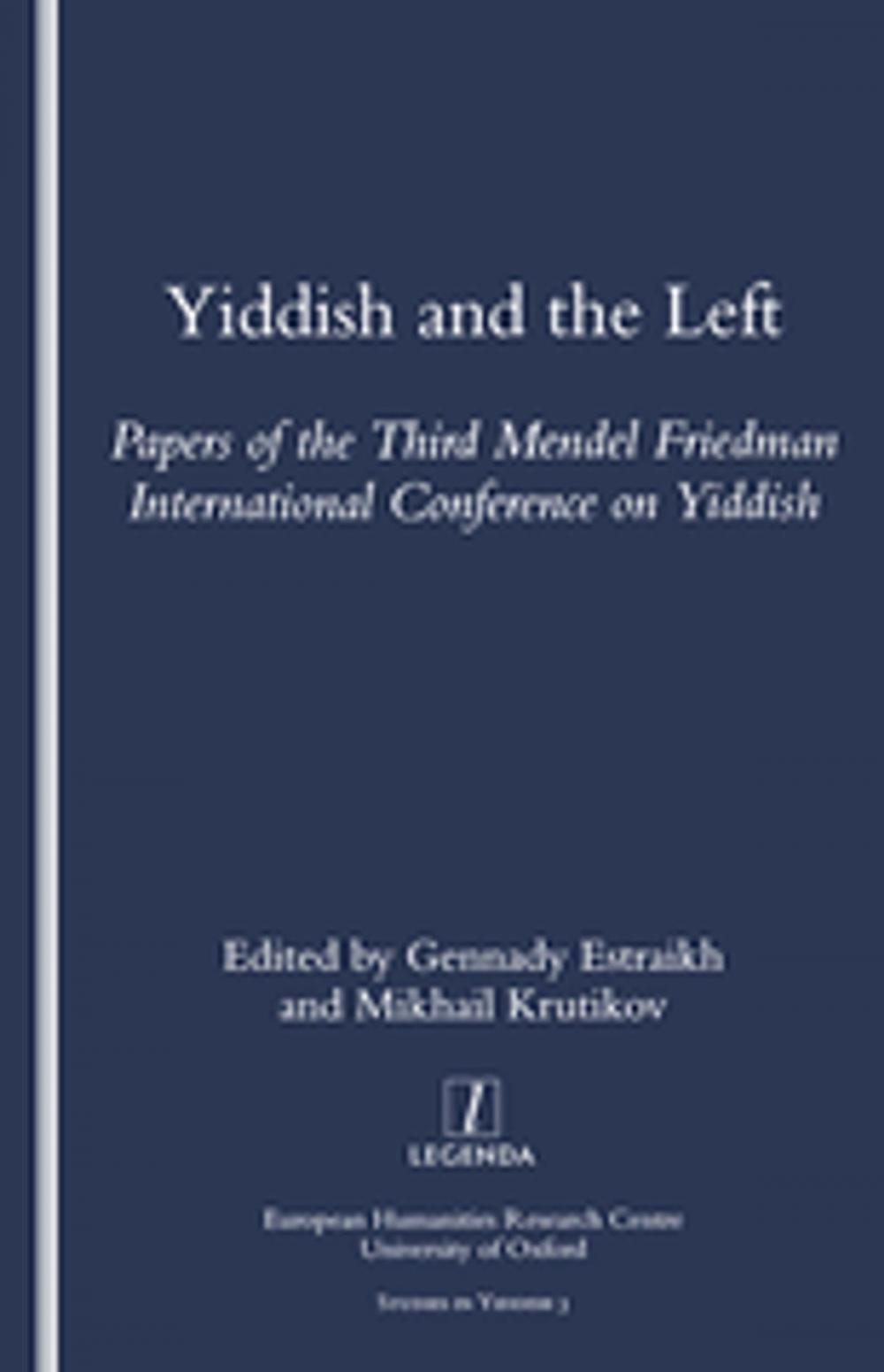 Big bigCover of Yiddish and the Left