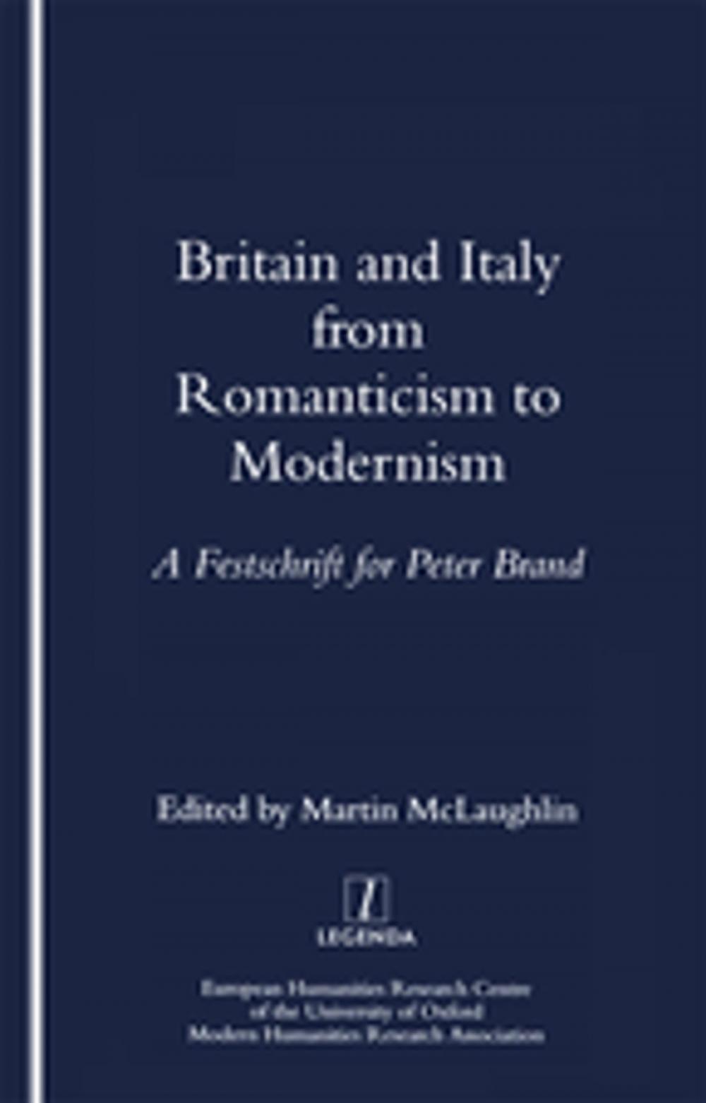 Big bigCover of Britain and Italy from Romanticism to Modernism