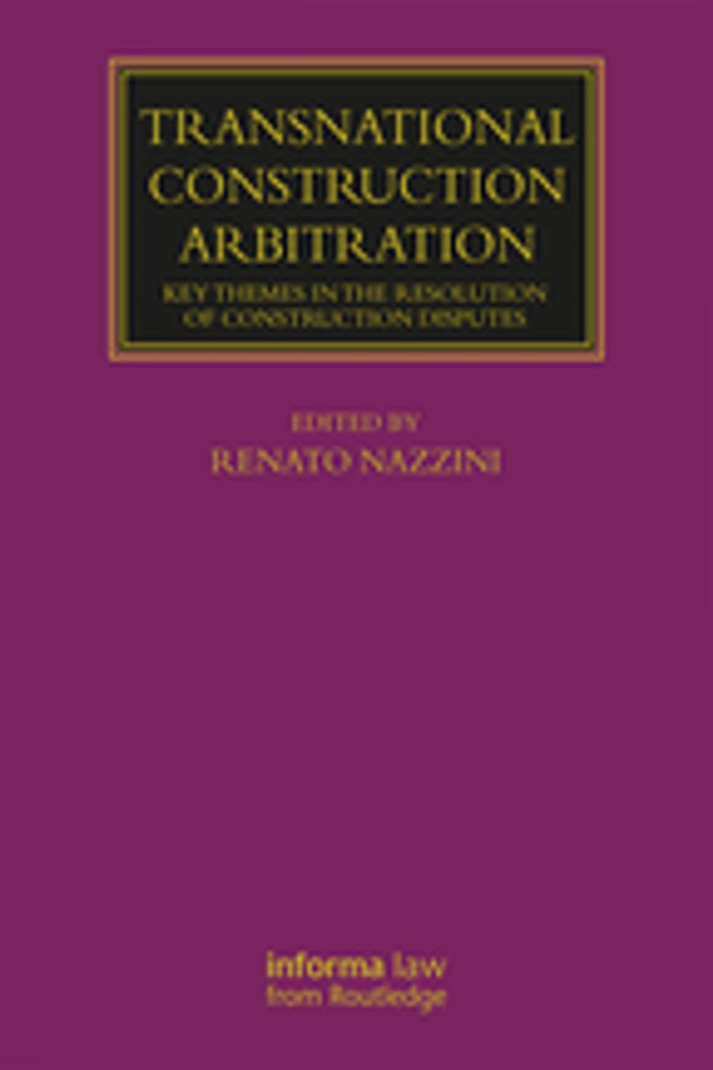 Big bigCover of Transnational Construction Arbitration