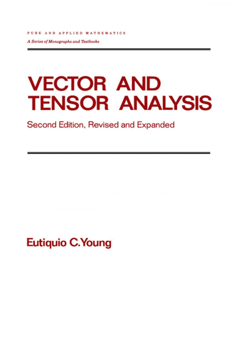 Big bigCover of Vector and Tensor Analysis