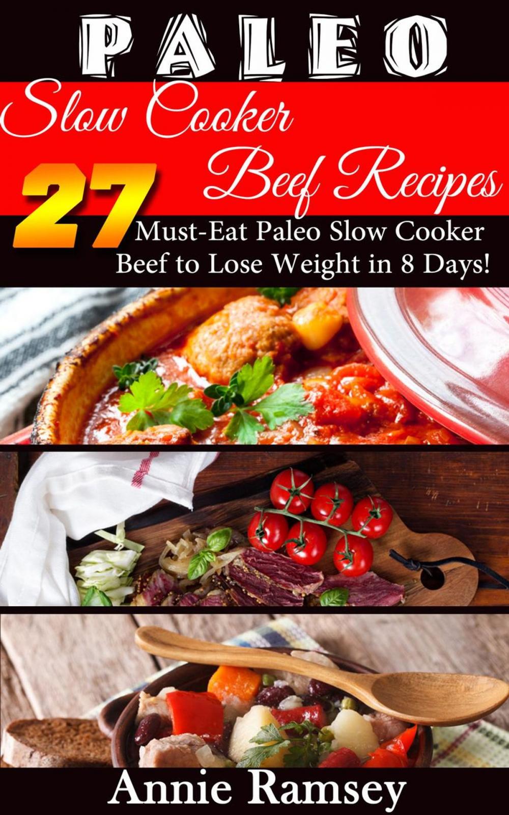 Big bigCover of Paleo Slow Cooker Beef Recipes: 27 Must-eat Paleo Slow Cooker Beef to Lose Weight In 8 Days!