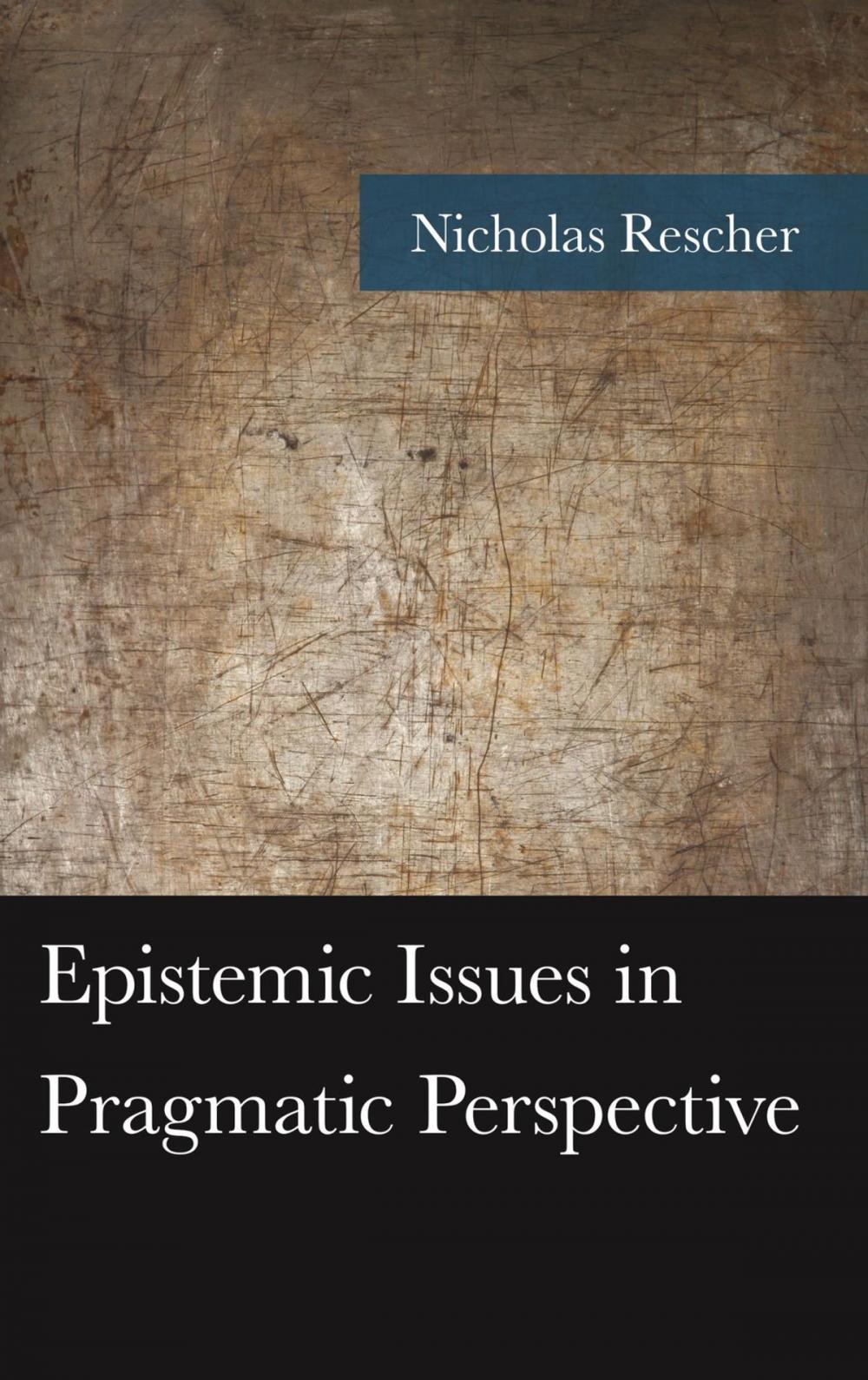 Big bigCover of Epistemic Issues in Pragmatic Perspective