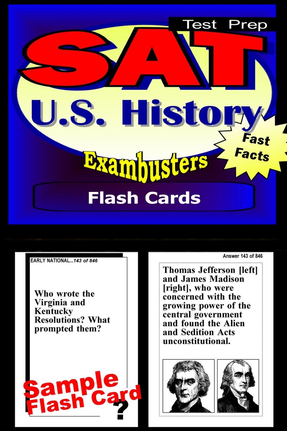 Big bigCover of SAT US History Test Prep Review--Exambusters Flash Cards