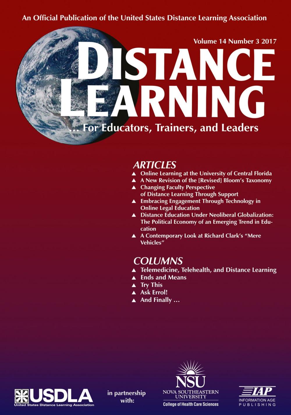 Big bigCover of Distance Learning - Issue