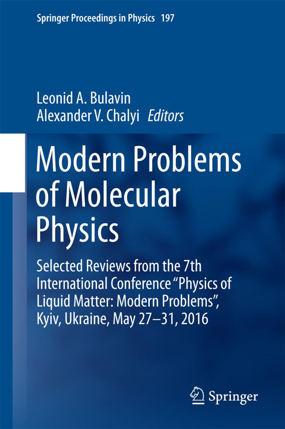 Big bigCover of Modern Problems of Molecular Physics