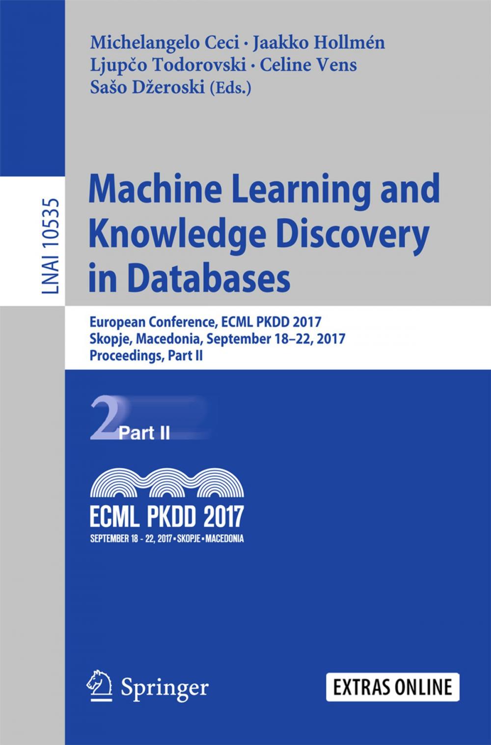 Big bigCover of Machine Learning and Knowledge Discovery in Databases