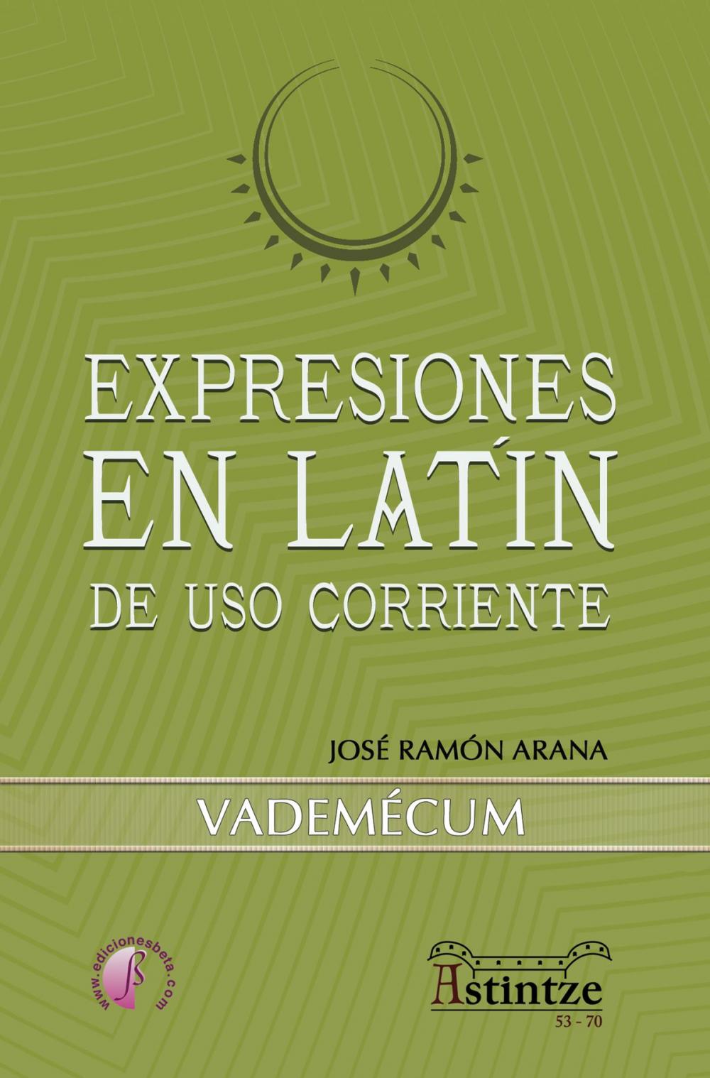 Big bigCover of Expresiones en latín de uso corriente
