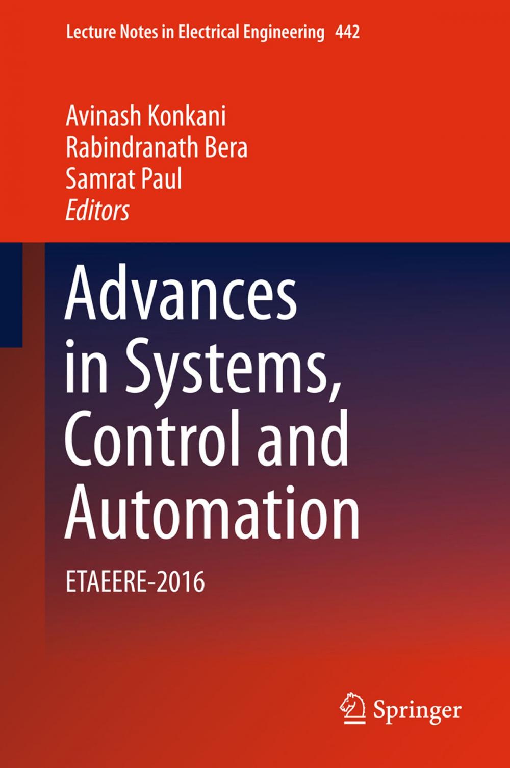 Big bigCover of Advances in Systems, Control and Automation