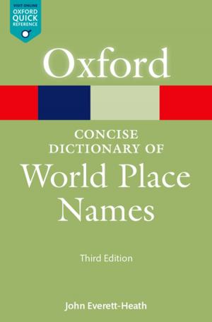 Book cover of The Concise Dictionary of World Place Names