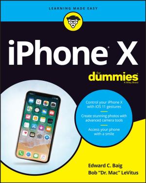 Cover of the book iPhone X For Dummies by Franck Barbier, Jean-Luc Recoussine