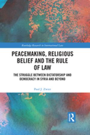 Book cover of Peacemaking, Religious Belief and the Rule of Law
