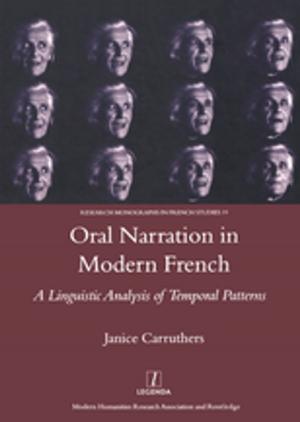 Cover of the book Oral Narration in Modern French by Dean MacCannell