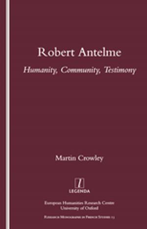 Cover of the book Robert Antelme by J Dianne Garner, Carolyn Z Enns