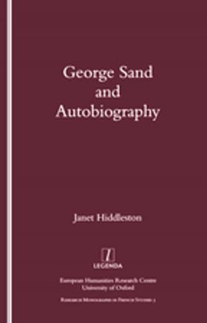 Book cover of George Sand and Autobiography