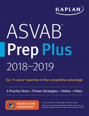 Cover of the book ASVAB Prep Plus 2018-2019 by Kaplan Nursing