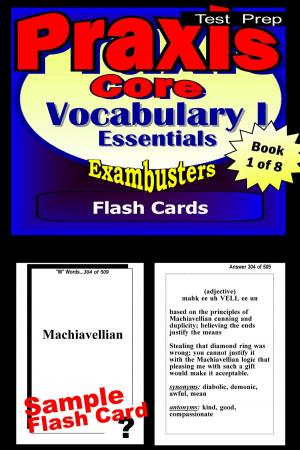 Cover of the book PRAXIS Core Test Prep Essential Vocabulary 1 Review--Exambusters Flash Cards--Workbook 1 of 8 by GCSE Exambusters