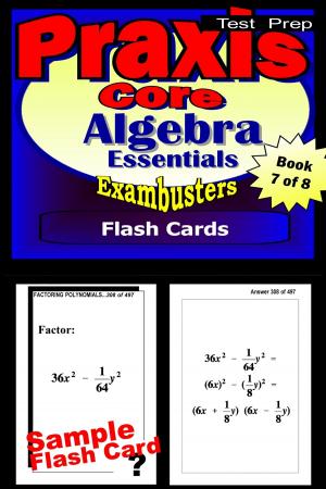 Cover of the book PRAXIS Core Test Prep Algebra Review--Exambusters Flash Cards--Workbook 7 of 8 by CLEP Exambusters