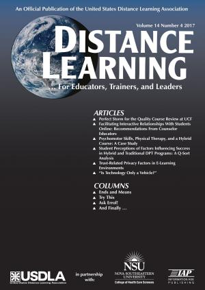 Cover of the book Distance Learning - Issue by Paris S. Strom, Robert D. Strom