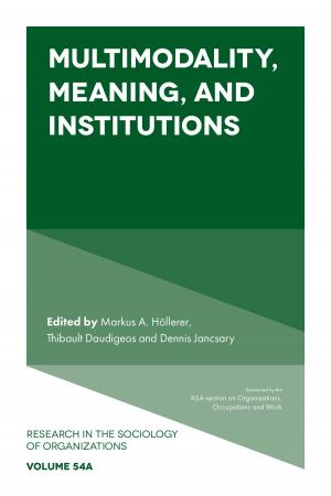 Cover of the book Multimodality, Meaning, and Institutions by Professor Nohora Garcia