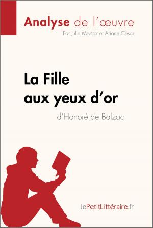 Book cover of La Fille aux yeux d'or d'Honoré de Balzac (Analyse de l'œuvre)