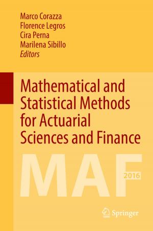 Cover of the book Mathematical and Statistical Methods for Actuarial Sciences and Finance by Nick T. Thomopoulos