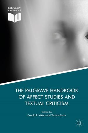 Cover of the book The Palgrave Handbook of Affect Studies and Textual Criticism by Javier Moreno-Valenzuela, Carlos Aguilar-Avelar