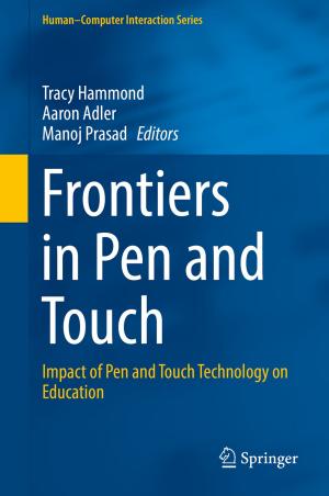 Cover of the book Frontiers in Pen and Touch by Cang Hui, Pietro Landi, Henintsoa Onivola Minoarivelo, Andriamihaja Ramanantoanina