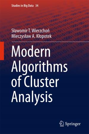 Cover of the book Modern Algorithms of Cluster Analysis by Zoran Ognjanović, Miodrag Rašković, Zoran Marković
