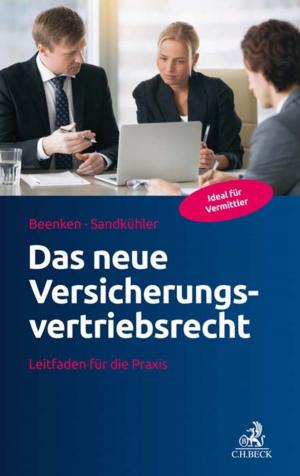 Cover of the book Das neue Versicherungsvertriebsrecht by Joseph Leo Koerner