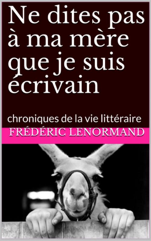 Cover of the book Ne dites pas à ma mère que je suis écrivain by Frédéric Lenormand, Frédéric Lenormand
