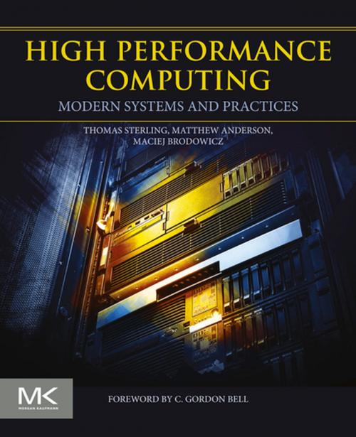 Cover of the book High Performance Computing by Thomas Sterling, Matthew Anderson, Maciej Brodowicz, Elsevier Science