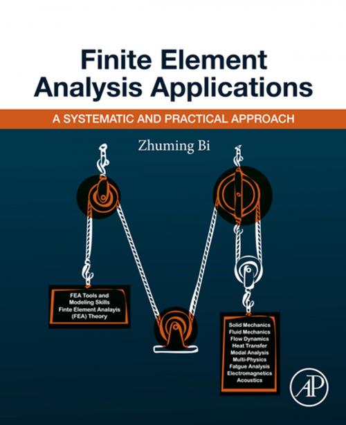 Cover of the book Finite Element Analysis Applications by Zhuming Bi, Ph.D., Elsevier Science